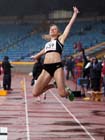 Amy Woodman, long jump at the 2012 England and North Champs.